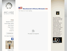 Tablet Screenshot of michaelslighting.com